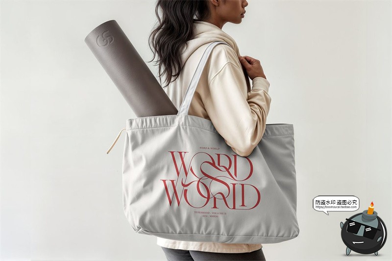 图片[4]-女性瑜伽运动训练健身品牌VI应用作品展示效果图样机PSD模板素材-设计猿