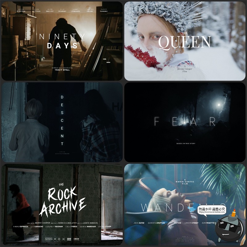 电影美学封面人物字幕纪录片视频预告海报文字标题PSD模板PS素材-设计猿