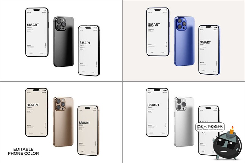 图片[2]-手机iPhone16书籍封面ui界面演示作品展示效果图样机PSD模板素材-设计猿