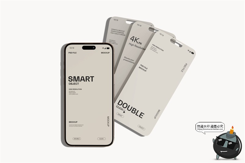 图片[3]-手机iPhone16书籍封面ui界面演示作品展示效果图样机PSD模板素材-设计猿