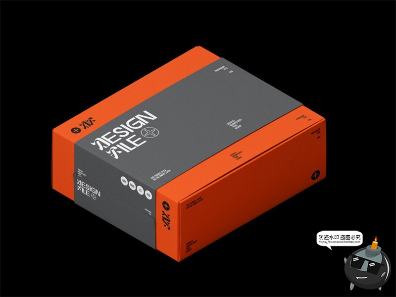 图片[6]-机能潮牌文创潮流时尚周边礼盒组合包装展示效果样机PSD模板素材-设计猿