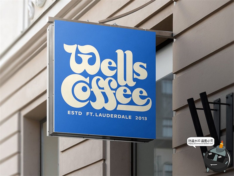 图片[3]-户外街头店铺灯箱店招标牌广告牌logo效果图展示样机PSD模板素材-设计猿