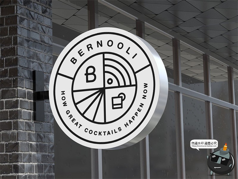 图片[6]-户外街头店铺灯箱店招标牌广告牌logo效果图展示样机PSD模板素材-设计猿