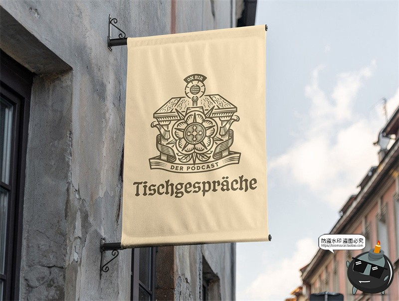 图片[7]-户外街头店铺灯箱店招标牌广告牌logo效果图展示样机PSD模板素材-设计猿