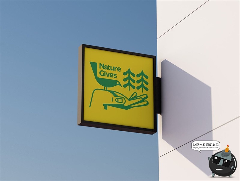 图片[10]-户外街头店铺灯箱店招标牌广告牌logo效果图展示样机PSD模板素材-设计猿