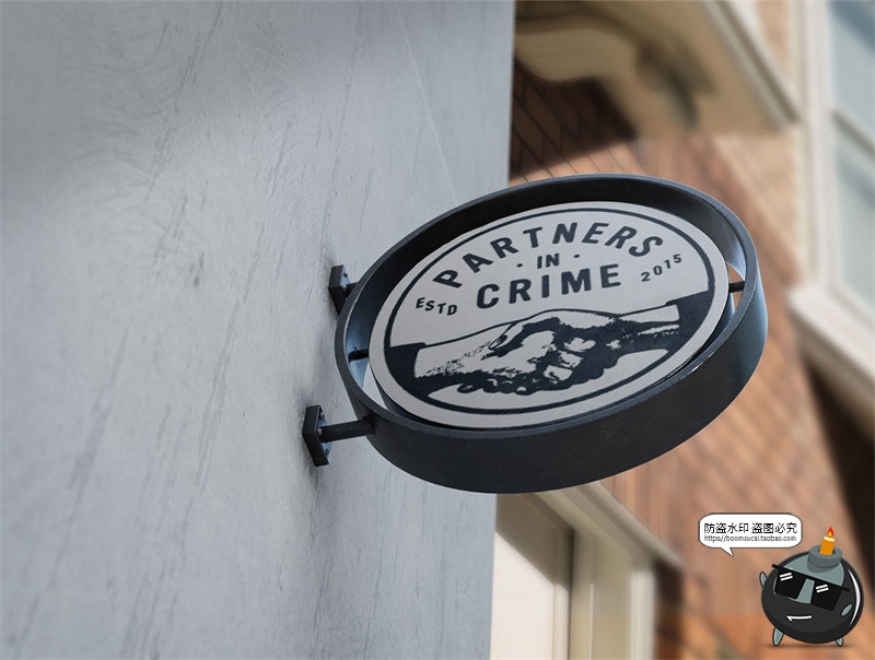 图片[12]-户外街头店铺灯箱店招标牌广告牌logo效果图展示样机PSD模板素材-设计猿