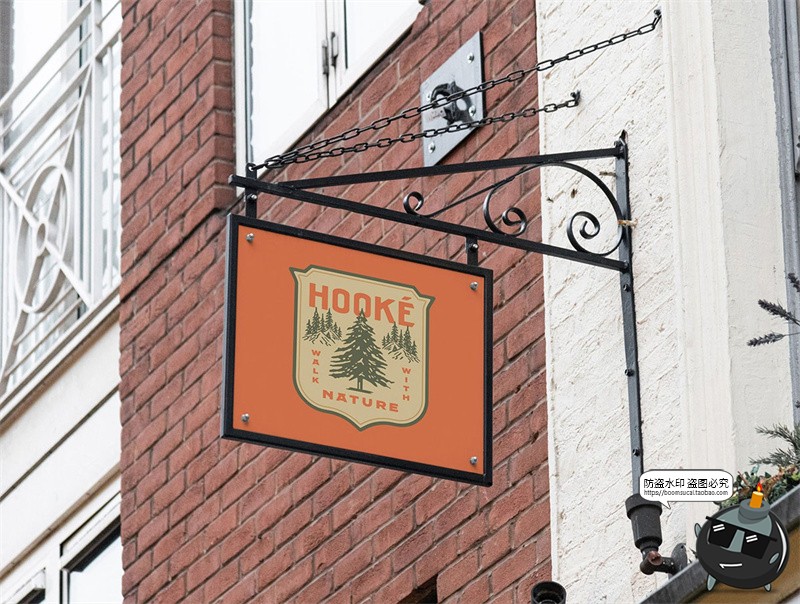 图片[15]-户外街头店铺灯箱店招标牌广告牌logo效果图展示样机PSD模板素材-设计猿