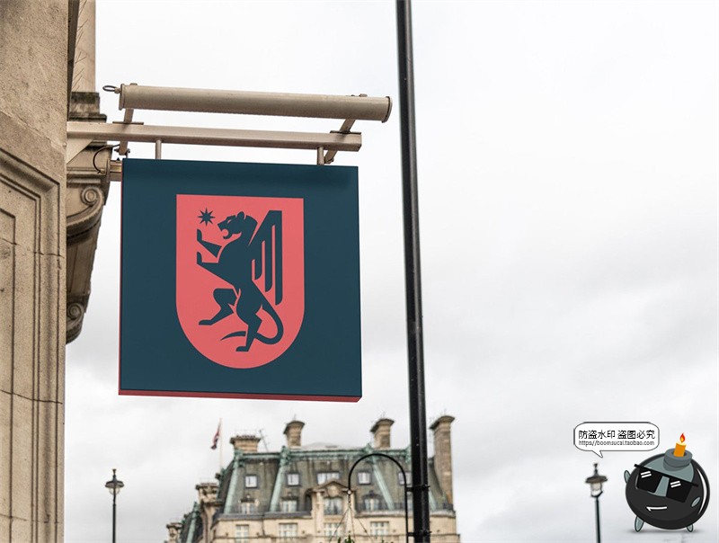 图片[24]-户外街头店铺灯箱店招标牌广告牌logo效果图展示样机PSD模板素材-设计猿