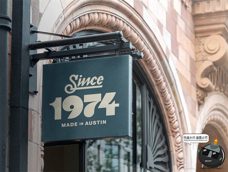 图片[26]-户外街头店铺灯箱店招标牌广告牌logo效果图展示样机PSD模板素材-设计猿