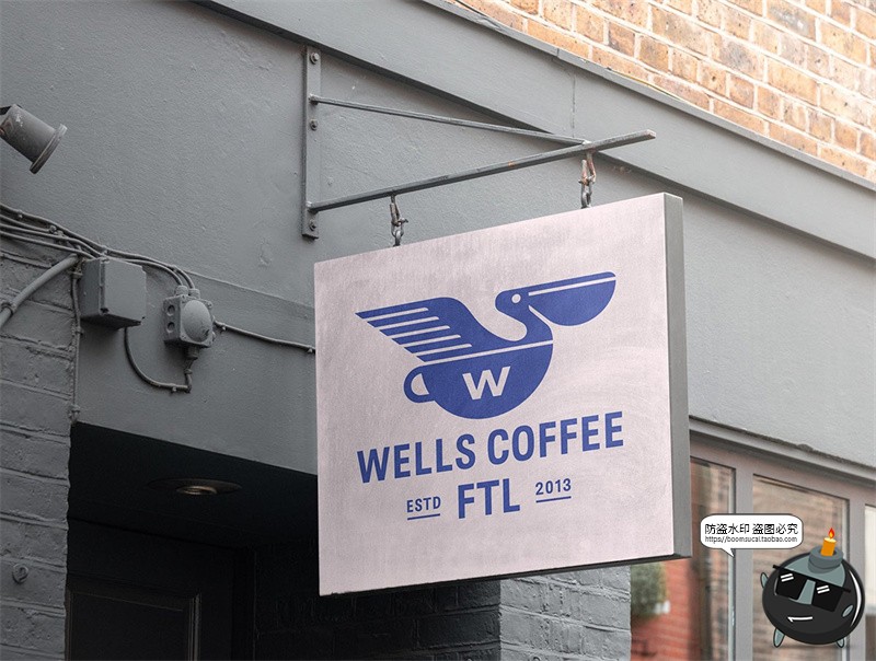 图片[29]-户外街头店铺灯箱店招标牌广告牌logo效果图展示样机PSD模板素材-设计猿