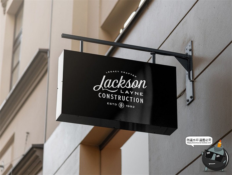 图片[32]-户外街头店铺灯箱店招标牌广告牌logo效果图展示样机PSD模板素材-设计猿