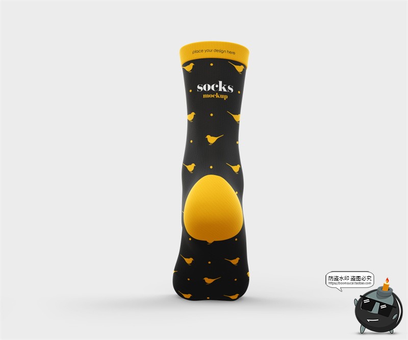 图片[4]-时尚运动长袜棉袜子模型品牌logo标识贴图展示psd模板样机ps素材-设计猿
