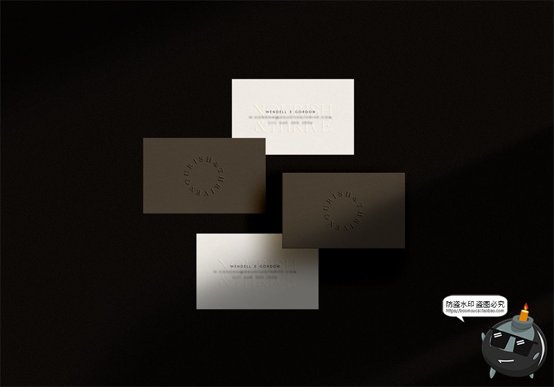 图片[6]-光影信封信纸名片贺卡明信片作品展示效果图贴图样机PSD模板素材-设计猿