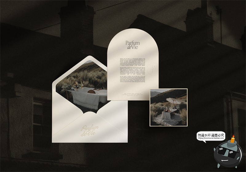 图片[10]-光影信封信纸名片贺卡明信片作品展示效果图贴图样机PSD模板素材-设计猿