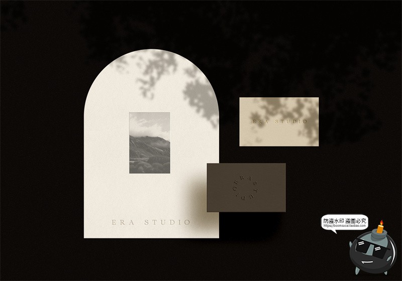 图片[11]-光影信封信纸名片贺卡明信片作品展示效果图贴图样机PSD模板素材-设计猿