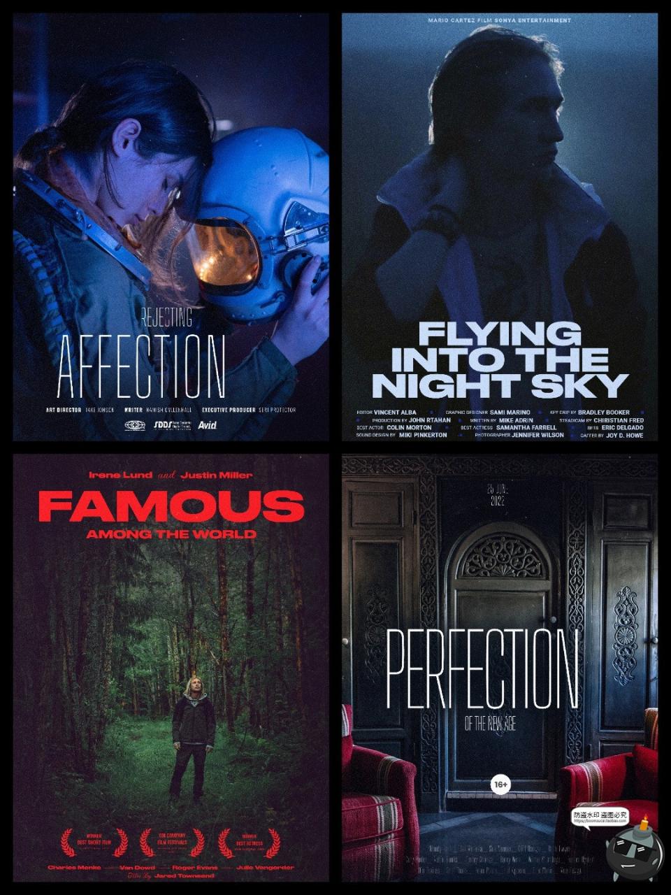 英文电影宣传海报广告文字标题封面文案字体排版PSD分层模板素材-设计猿