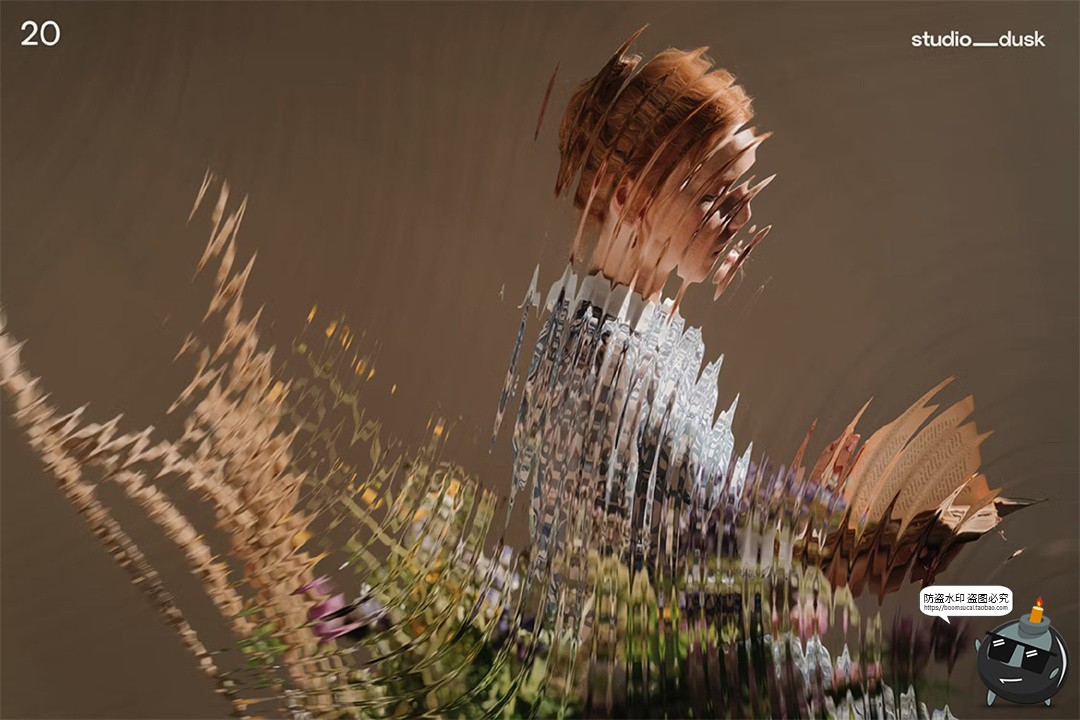 图片[8]-磨砂玻璃压花图案花纹效果样机滤镜叠加合成后期特效PSD模板素材-设计猿