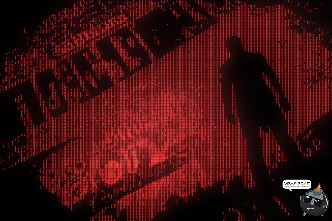 图片[5]-复古未来主义屏幕像素化显示器科幻效果PSD模板样机后期特效素材-设计猿