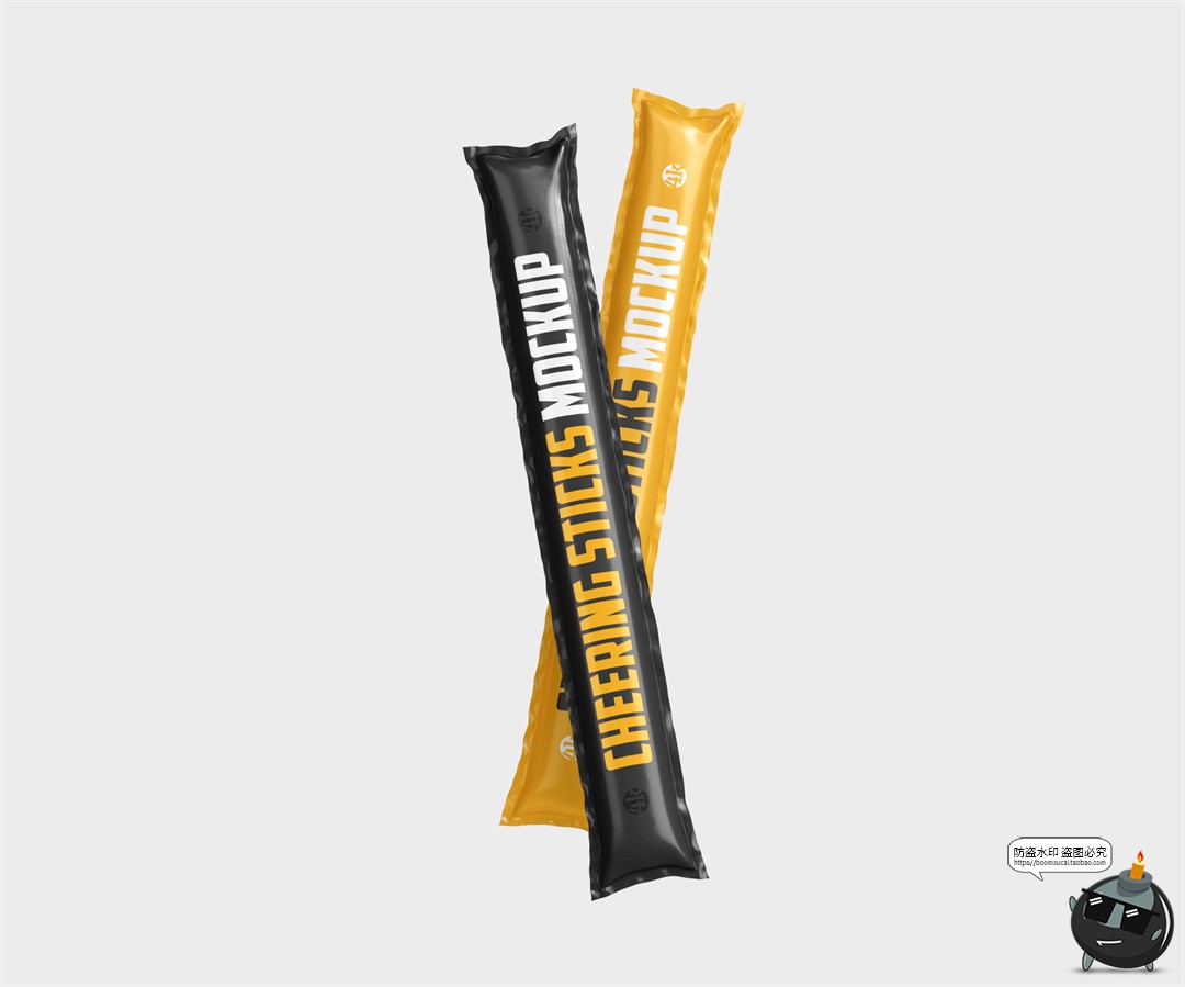 图片[3]-体育赛事周边文创球迷啦啦队充气加油软棒贴图样机PSD模板PS素材-设计猿