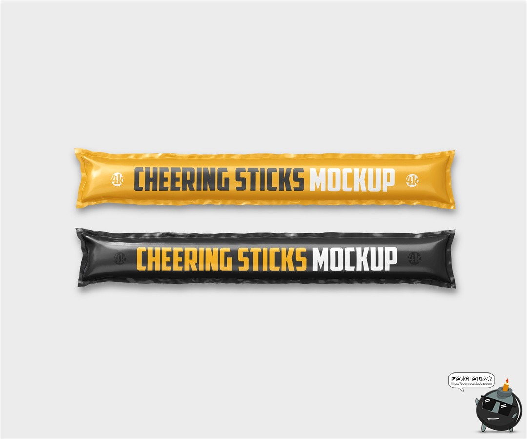 图片[4]-体育赛事周边文创球迷啦啦队充气加油软棒贴图样机PSD模板PS素材-设计猿