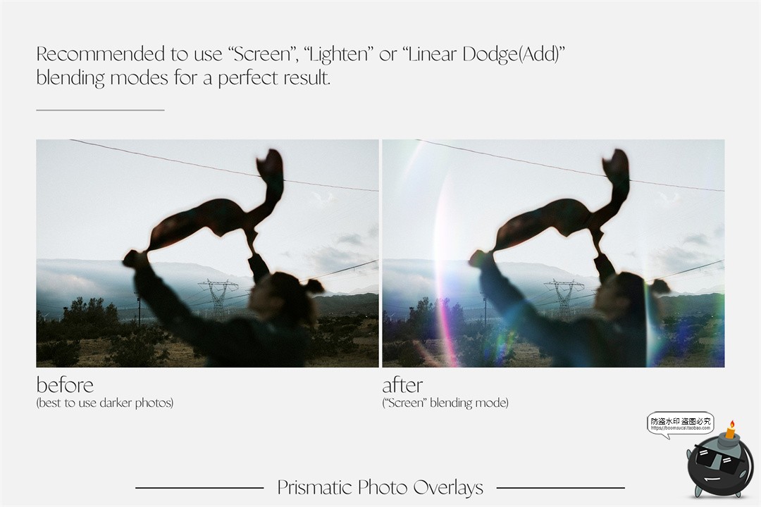 图片[2]-七彩棱镜光效氛围感摄影后期合成效果照片叠加特效JPG图片素材-设计猿