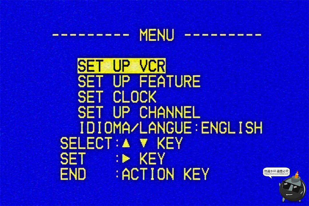 图片[6]-复古怀旧VHS磁带电视扭曲故障LOGO标题文字CRT效果PSD模板ps素材-设计猿