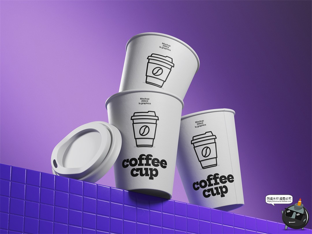 图片[1]-外卖食品包装袋打包盒纸杯纸拎袋快餐品牌包装展示效果图PSD样机-设计猿