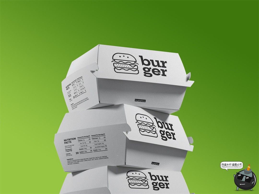 图片[11]-外卖食品包装袋打包盒纸杯纸拎袋快餐品牌包装展示效果图PSD样机-设计猿