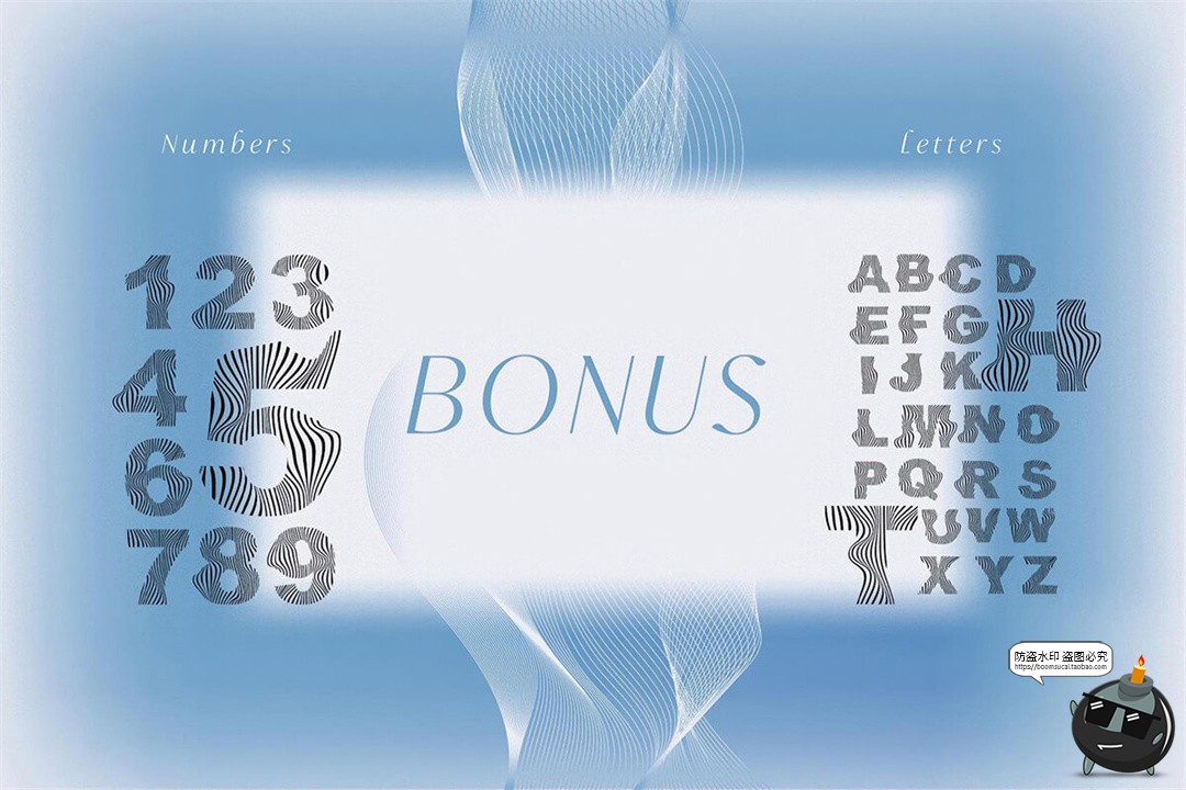 科幻未来抽象渐变背景箭头信息线性波浪空间地形网格PNG+AI素材-设计猿