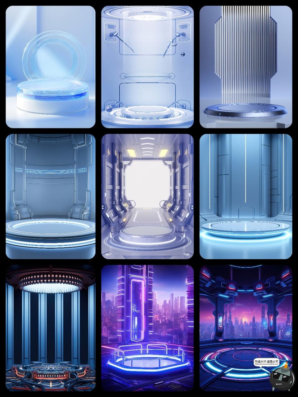 图片[4]-高清科技展台背景素材未来智能数码产品展示舞台背景JPG图片素材-设计猿