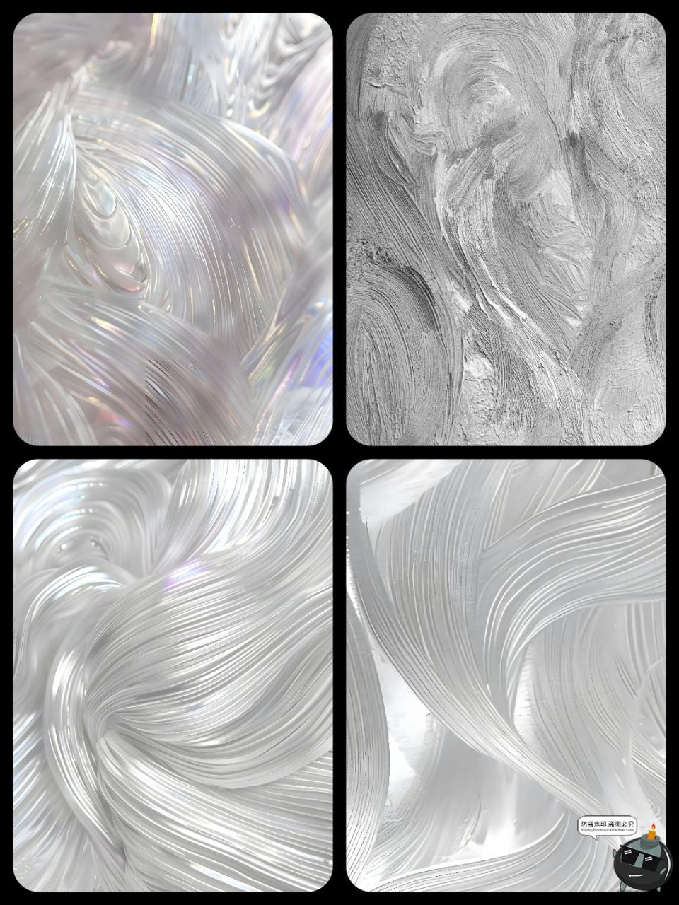 艺术银色油漆羽纱闪粉抽象炫彩肌理背景底纹笔触涂抹JPG图片素材-设计猿