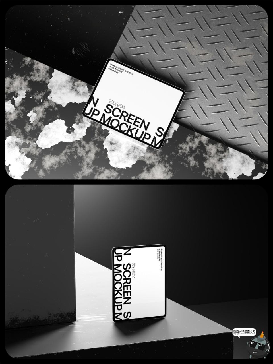 平板电脑iPad模型工业场景屏幕作品APP UI演示贴图样机模板PS素材-设计猿