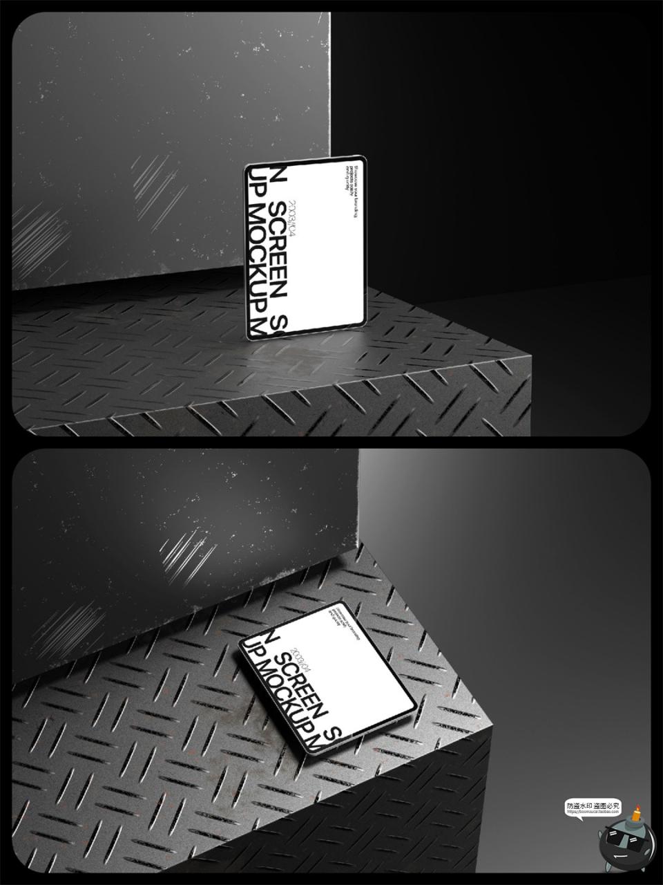 图片[2]-平板电脑iPad模型工业场景屏幕作品APP UI演示贴图样机模板PS素材-设计猿