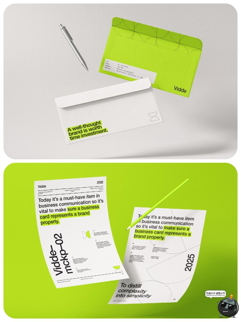 图片[4]-名片信纸信封文具封面品牌VI应用提案展示效果图样机PSD模板素材-设计猿