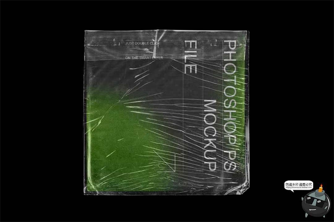 图片[3]-潮流复古黑胶CD唱片专辑封面作品贴图展示效果样机PSD模板ps素材-设计猿