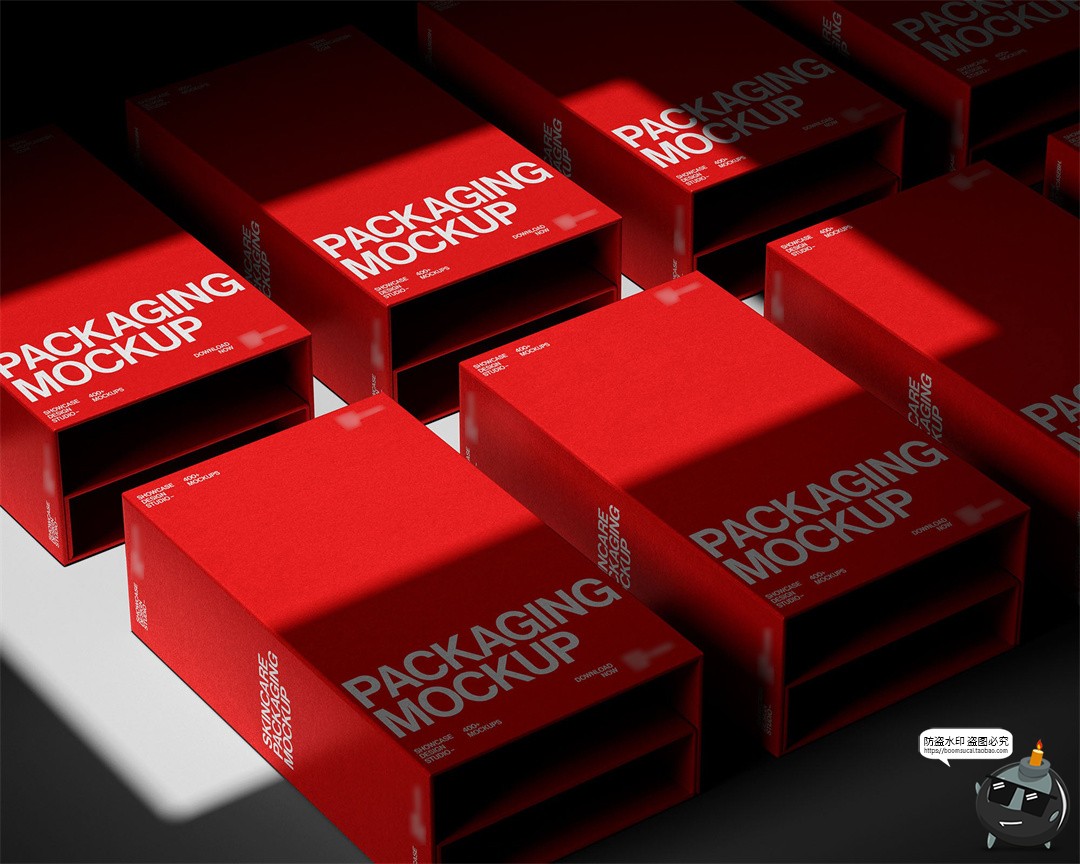 图片[1]-高端沐浴露洗发水护发素泵瓶礼盒包装展示效果图样机PSD模板素材-设计猿