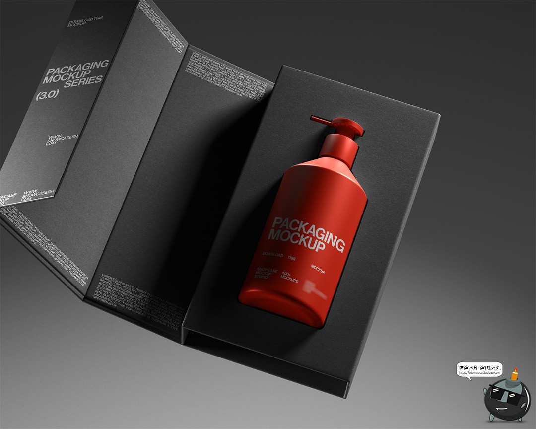 图片[5]-高端沐浴露洗发水护发素泵瓶礼盒包装展示效果图样机PSD模板素材-设计猿