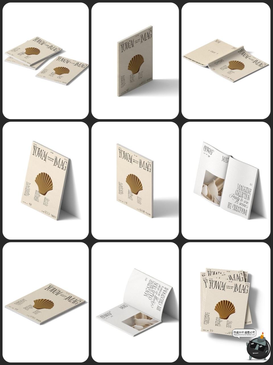 图片[3]-杂志书籍画册封面内页作品布艺家居软装场景展示效果图样机PS素材-设计猿