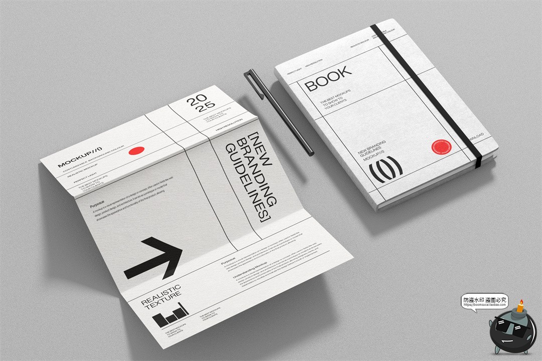 图片[3]-信封文具名片企业形象品牌VI应用宣传办公物料效果图样机PSD素材-设计猿