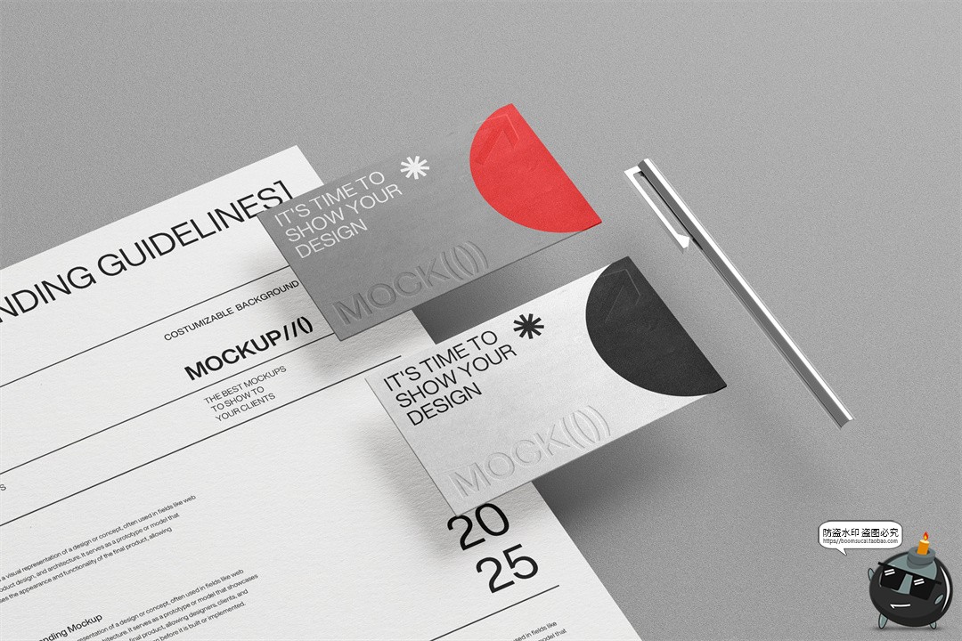 图片[4]-信封文具名片企业形象品牌VI应用宣传办公物料效果图样机PSD素材-设计猿