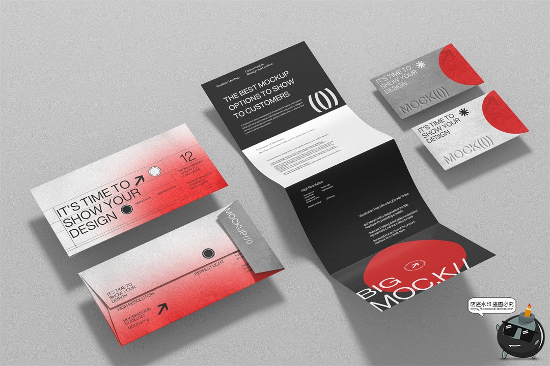 图片[5]-信封文具名片企业形象品牌VI应用宣传办公物料效果图样机PSD素材-设计猿