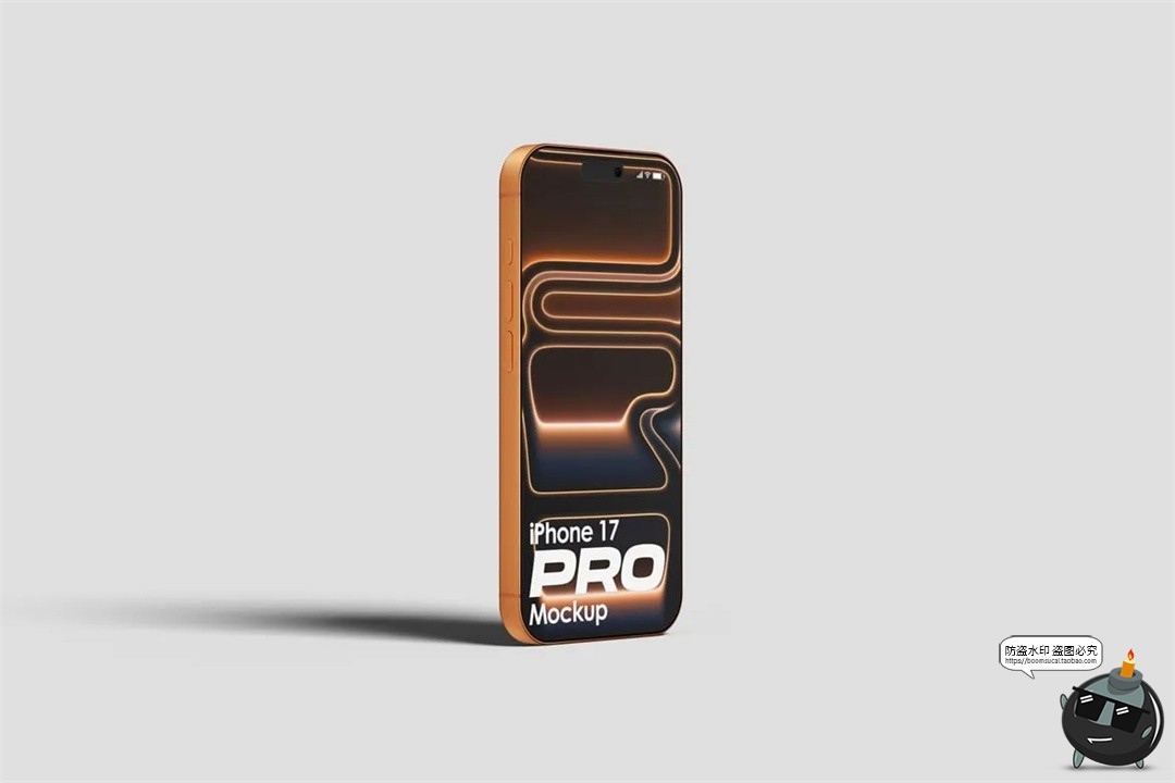 图片[2]-可换三种配色iPhone17苹果手机样机广告UI界面APP展示PSD模板素材-设计猿
