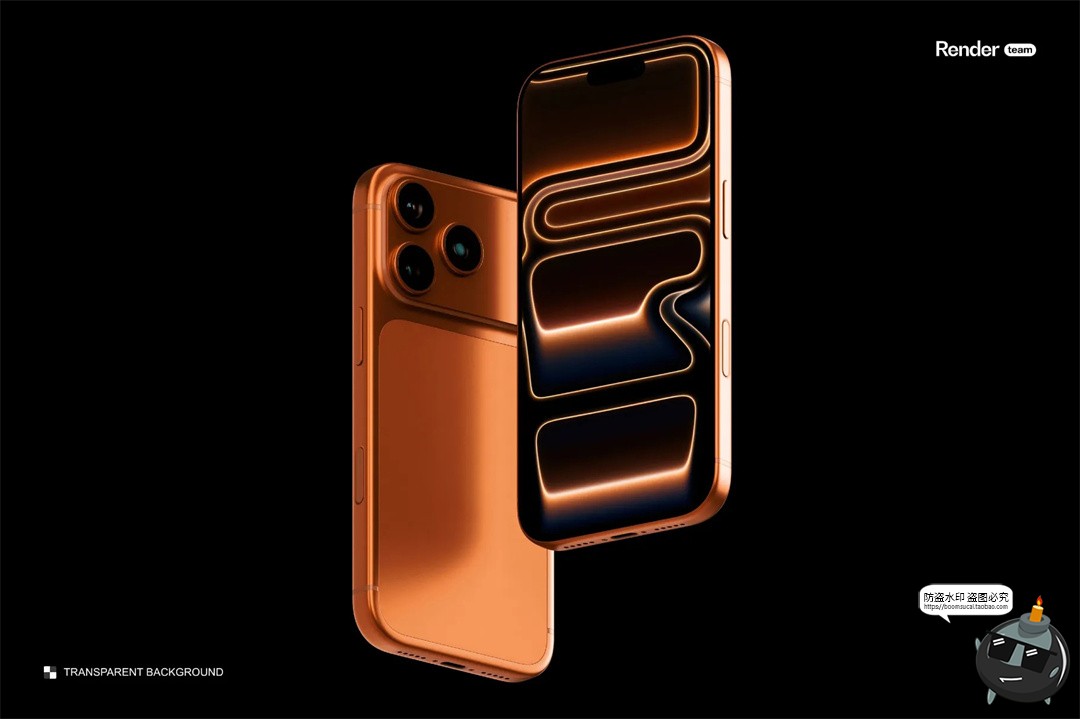 图片[3]-可改色iPhone17Pro苹果手机界面作品广告展示贴图样机PSD模板素材-设计猿