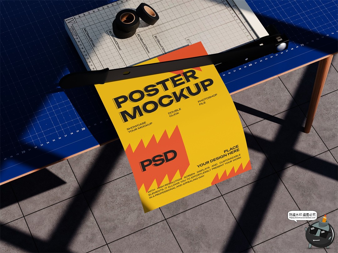 图片[9]-国外城市街头工地围挡户外场景宣传海报广告效果展示PSD模板样机-设计猿