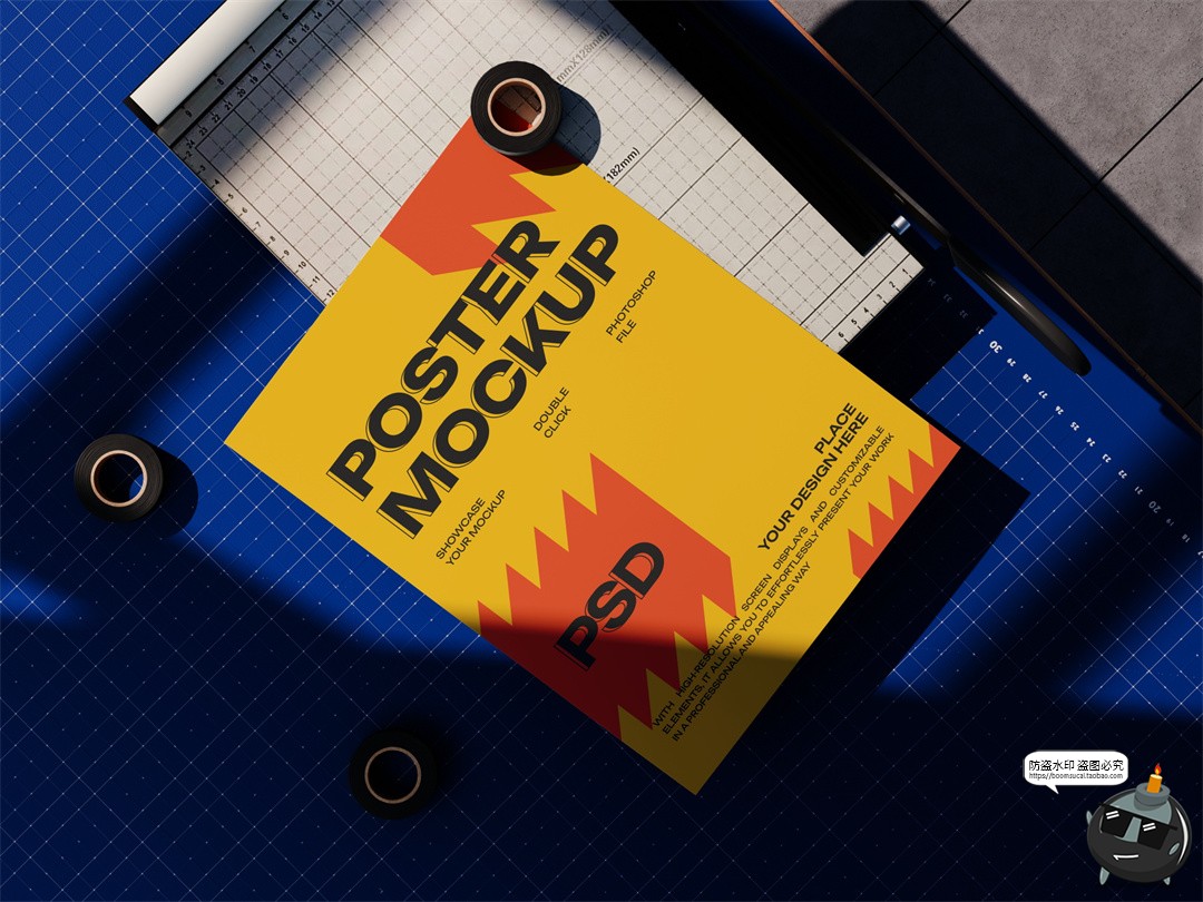 图片[10]-国外城市街头工地围挡户外场景宣传海报广告效果展示PSD模板样机-设计猿