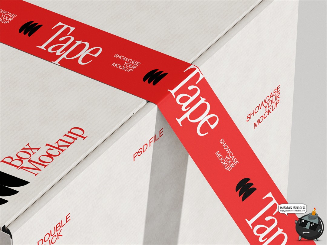 图片[5]-快递物流VI提案卡车包装纸箱胶带场景效果展示PSD样机模板PS素材-设计猿