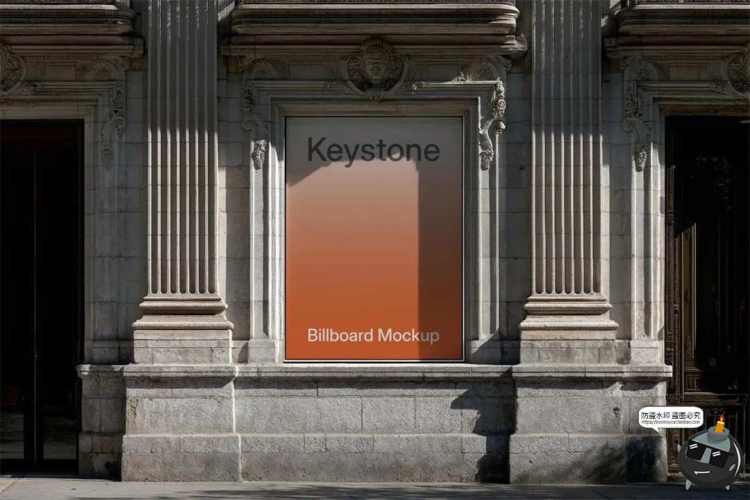 图片[2]-欧式街景街拍广告海报宣传横幅店招海报贴图展示样机PSD模板素材-设计猿