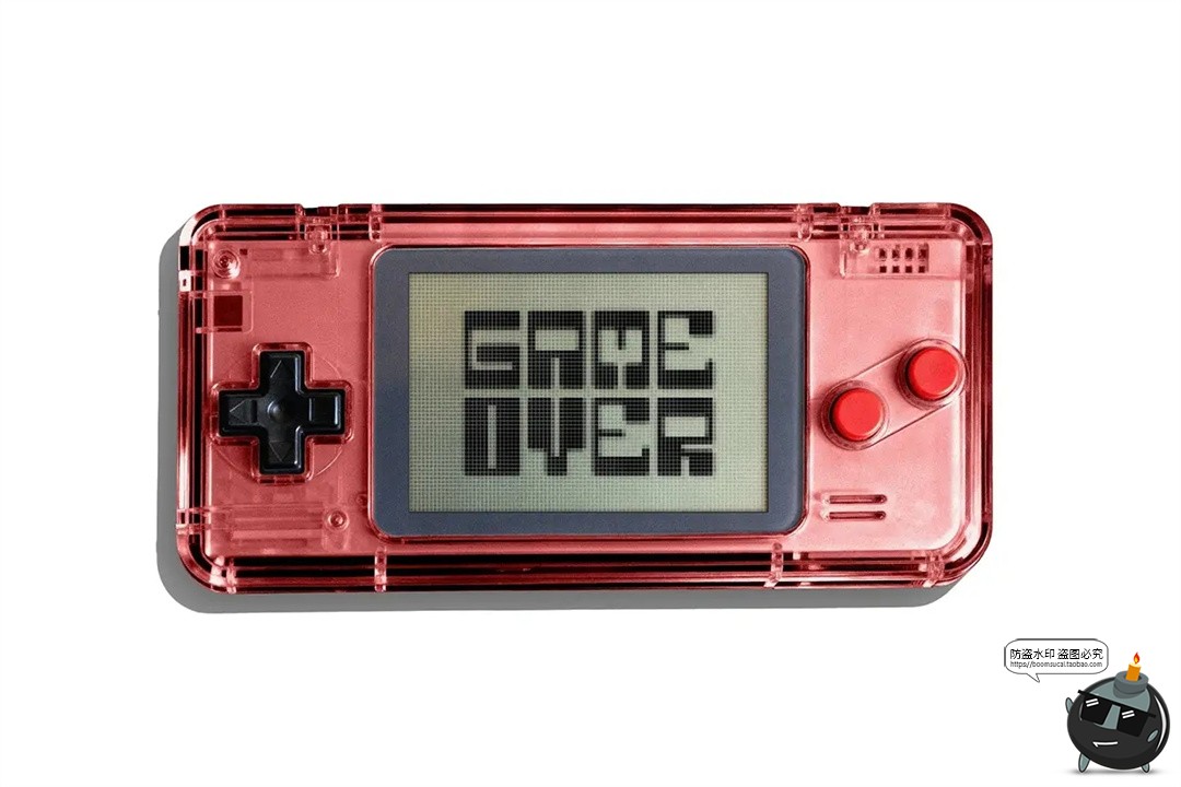 图片[2]-复古怀旧电子游戏掌机无线手柄模型游戏机电子屏PSD模板样机素材-设计猿