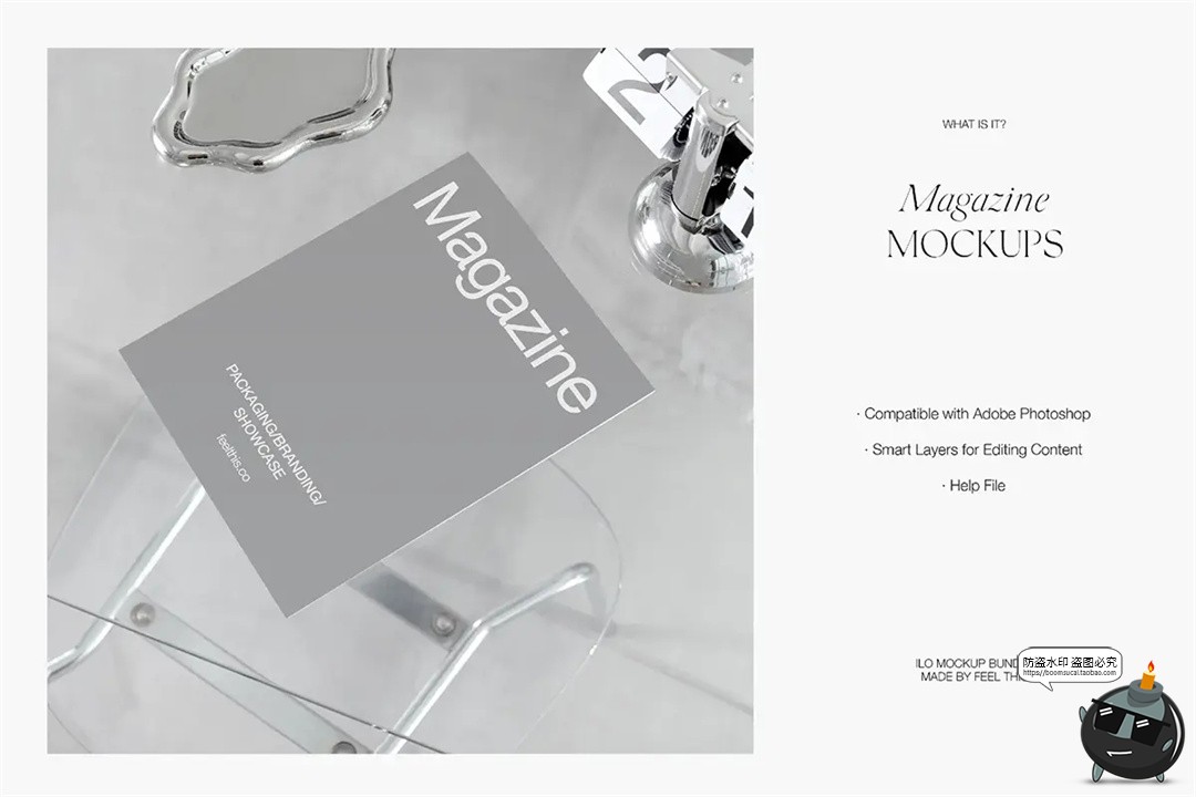 图片[12]-简约场景手提袋化妆品包装手机iPad平板电脑纸袋PSD模板样机素材-设计猿