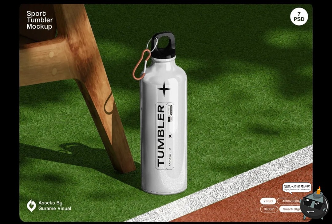 图片[6]-户外便携随行不锈钢运动水壶保温杯包装展示效果图样机PS模板素材-设计猿